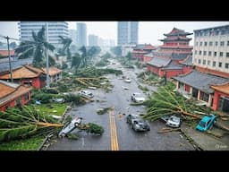 Apocalyptic Storm Hits China: Trees Uprooted, Cars Floating, Cities Shut Down!