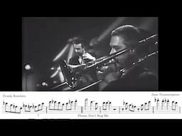 Frank Rosolino 'Please Don't Bug Me' Transcription
