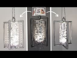 Turn Cheap Frames Into Stunning Crystal Chandeliers! | Dollar Tree DIY | Glam Home Decor