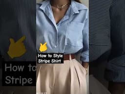 🔥How to Style Viral Stripe Shirt for Men & Women #mensfashion #summerfashion