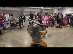 Armored Combat Fight at Rose Tournament in the Midrealm | Squire vs. Squire