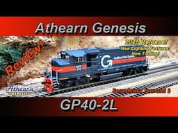 Review! Athearn Genesis GP40-2 Guilford Rail with Tsunami 2 DCC/Sound (HO Scale) 2025 Release.