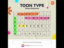 The Toon Type Fonts Collection is packed with playful, eye-catching styles. #XiaomiHyperOS #MIThemes