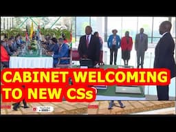 PARTY AT STATEHOUSE AS RUTO WELCOME THE NEW CABINET SECRETARIES TO THEIR FIRST EVER CABINET MEETING