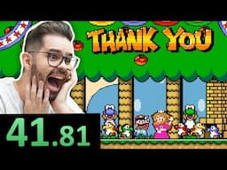 Zerando Mario World em INSANOS 41 SEGUNDOS! (Recorde Mundial React @MizeraCorvo)