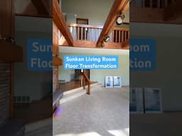 First step in the renovation was the living room floor transformation! #homerenovation #vintagehome