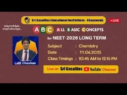 A B C For NEET 2026 CLASS | LALIT  CHAUHAN SIR | CHEMISTRY CLASS - 06