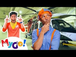 Blippi's Cool New Helicopter! 🚁 | Sign Language for Kids | ASL Videos