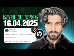 PAWS Listing In BINANCE ? PAWS Listing & Withdrawal Big Good News