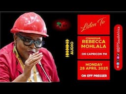 Commissar Mathibe Rebecca discussing the 2025 Fiscal Framework and Revenue Proposals.