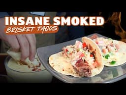 Insane Smoked Brisket Tacos With Jalapeno Popper Sauce