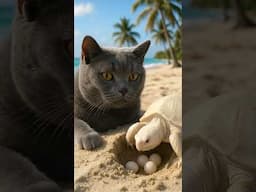 Cat Fufik and Albino Turtle #shorts #cat