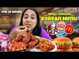 KOREAN MENU of every Fast Food Restaurant for 24 Hours - Who is Best?