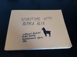 Reading a homemade storybook to you