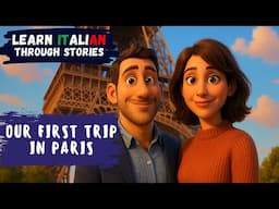Learn Italian Through Simple Conversations | Our First Trip in Paris | B1 Level