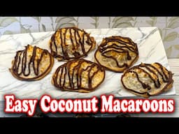 Easy Coconut Macaroons | Mexican Cocadas Style! | Chocolate Dipped & Irresistible 🥥🍫