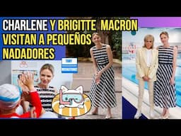 PRINCESA CHARLENE DE MÓNACO Y BRIGITTE MACRON CREAN CONCIENCIA SOBRE LA SEGURIDAD EN EL AGUA.