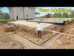 Preparing My $7,000 Mansion's New Addition For Concrete!