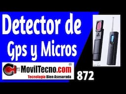🕵️‍♂️ MINI Detector de Micrófonos y GPS Profesional 🔴 【✔️ MovilTecno 872 】