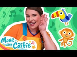 Move With Caitie | Walk Through the Jungle in Five Minutes! 🐒  | Ep. 9