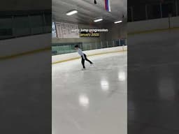 my waltz jump progress!! one year and counting! #iceskating #figureskating #waltzjump #figureskater