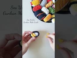 Crochet Sea Urchin Gunkan Maki Sushi | Amigurumi Tutorial | SpringDay DIY #crochet #crochetkeychain