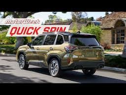 2025 Subaru Forester Hybrid | MotorWeek Quick Spin