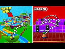 🔥Fastest Win! In Stumble Guys🔥 | New Trick In Block Dash Map Stumble Guys
