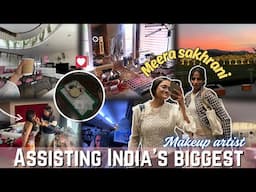 I got the Opportunity to Assist INDIA’s Biggest Bridal Makeup Artist 🥹 Meera Sakhrani ✨ Anshika Soni