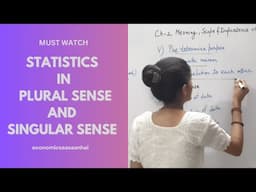 Statistics | Statistics in singular and plural sense | Singular sense | Plural sense | #statistics