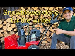 Toro Power Max 724 OE Snowthrower Spring Maintenance