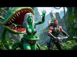 Alien Girl Swallowed Alive by Giant Carnivorous Plant—Luckily, a Human Pulled Her Out Just in Time