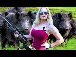 HOG HUNTING QUEEN BATTLES INVASIVE INTRUDERS!