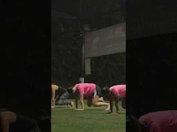 Singapore RL Aiden takes Women’s Football Club (@stillaerionwfc) through an #AnimalFlow class!