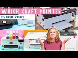 Which Craft Printer is For You? Sublimation? DTF? White Toner? UV?