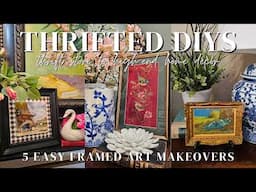 EASY DIY PROJECTS TURN THRIFTED FINDS INTO STUNNING FRAMED ART | Create High-End Home Decor