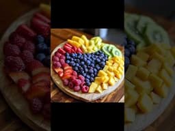 Heart Shaped Berry and Tropical Fruits😋 #fruit