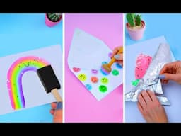 10 AMAZING PAINTING HACKS AND CRAFTS YOU WILL LOVE -  Easy Art & Craft Tips