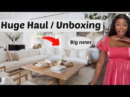 HUGE NEWS, HUGE HOME DECOR HAUL + UNBOXING NEW FINDS | Happy birthday NADIA.