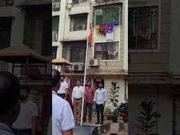 Happy Republic day to all my friends # Flag hoisting at Seawood gorai # chithralekha Nair