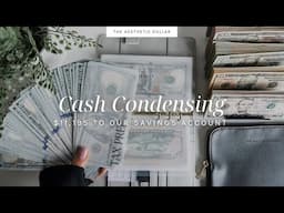 Cash Condensing | $11,000+ Going to our Savings | April 2025 | Cash Stuffing for Beginners