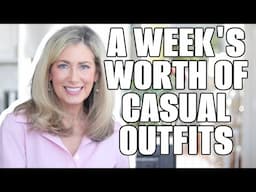 SEVEN Summer Outfit Ideas for Everyday Casual Looks | A Week's Worth of Outfits Fashion Over 50