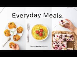 24 Hours of SIMPLE Vegan Meals. (cooking your recipes)