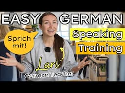 GERMAN SPEAKING PRACTICE for Beginners | Conversational German Training (Kleidung kaufen)