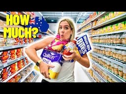 SHOCKED at the Australian SUPERMARKET PRICES! (Costs compared to the UK) 🇦🇺