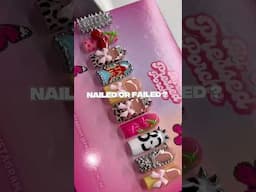 Nailed or failed? 🤔 #acrylicpressonnails #pressonnails #nailart