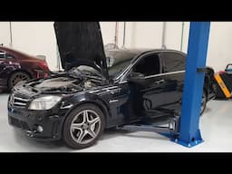 C63 2010 with 271k km check up (part 1)