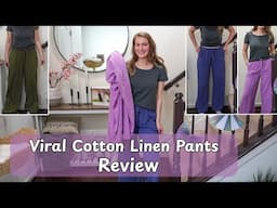 The Viral Cotton Linen Pants Everyone Is Talking About! | Amazon Summer Fashion Must-Have 2025 🌞