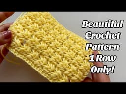 CROCHET PATTERN - WHIPLASH WEAVE STITCH - 1 ROWS REPEAT