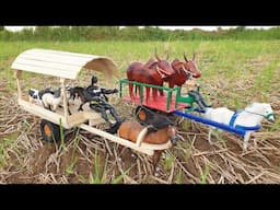DIY How To Make Mini Horse Bullock Cart for Wood